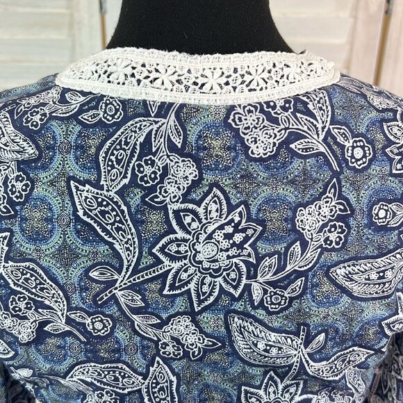 Free People Anissa Eyelete Boho Bed Jacket XS - Picture 8 of 12